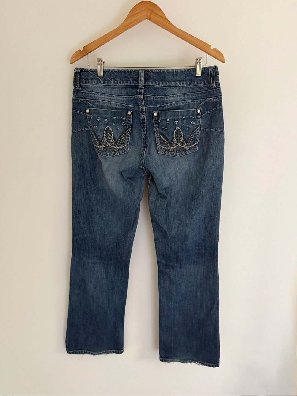 Wrangler Y2K Western Bootcut Jeans Size 11/12 Embroidered Cowgirl